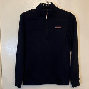 Vineyard Vines WomensNavy Zip-Up Sweater